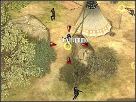 We właściwym obozie powinno już pozostać tylko kilku przeciwników - [Misja 6.1] Sacred Mountain - Captured Indians cz.3 | Desperados 2 - Desperados 2: Coopers Revenge - poradnik do gry