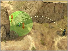 Zwróć uwagę na znajdującą się tu fiolkę z gazem (#1), którą Doc powinien oczywiście podnieść - [Misja 6.3] Sacred Mountain - The Execution cz.5 | Desperados 2 - Desperados 2: Coopers Revenge - poradnik do gry