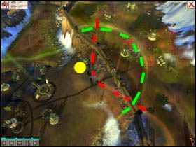 W wiosce nr 5 linia wpływów znajduje się bardzo blisko muru nieprzyjaciela - gameplay - zło | WYSPA TRZECIA Black & White 2 Wojny Bogów - Black & White 2: Wojny Bogów - poradnik do gry