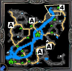W podziemiach pokonać załogi posterunków strzegących krasnoludzkich artefaktów (A) - Misja 5 - Kampania 5 - Heroes of Might & Magic V - poradnik do gry