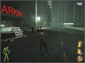 Załatwiwszy wszystkich w najbliższej okolicy, zwołaj chłopaków i biegnij do przodu ulicą - Painting the Town Red | Solucja Stubbs the Zombie in Rebel Without a Pulse - Stubbs the Zombie in Rebel Without a Pulse - poradnik do gry