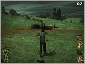 Po lewej stronie znajduje się traktor (Impala) - Fall of the House of Otis (1) | Solucja - Stubbs the Zombie in Rebel Without a Pulse - poradnik do gry