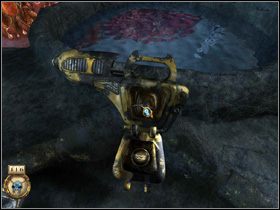 Podejdź do jednego z paneli z ideogramami i naciśnij symbol wody w każdym z poziomych rzędów - SIEDZIBA SELENITÓW cz.5 | Journey to the Moon Podróż na Księżyc - Journey to the Moon: Podróż na Księżyc - poradnik do gry