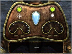 Kierując się inskrypcjami zauważonymi w sali sekretnych antyków, przesuń wskaźniki na panelu w następujący sposób: pod symbolem światła na 7, a na 4 pod symbolem ognia - PRZYGOTOWANIA DO STARTU cz.2 | Journey to the Moon Podróż na Księżyc - Journey to the Moon: Podróż na Księżyc - poradnik do gry