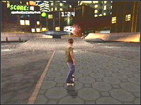 Zrób cannonball [WD + KP4 (prawo + kwadrat)] nad fontanną - jest na lewo od startu - Mineapolis | Classic mode | Tony Hawks American Wasteland - Tony Hawks American Wasteland - poradnik do gry