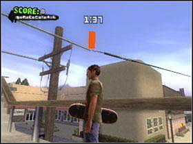 A - Na drutach elektrycznych naprzeciw skateparku - Santa Cruz | Classic mode | Tony Hawks American Wasteland - Tony Hawks American Wasteland - poradnik do gry