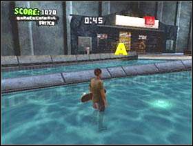 A - Na szynie przy małym basenie - The Mall | Classic mode | Tony Hawks American Wasteland - Tony Hawks American Wasteland - poradnik do gry