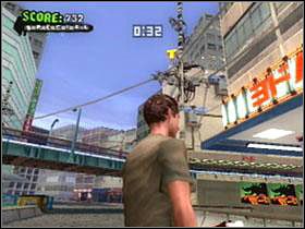 T - Obok słupa elektrycznego nad kablem - Kyoto | Classic mode | Tony Hawks American Wasteland - Tony Hawks American Wasteland - poradnik do gry