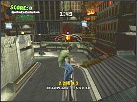 S - Na drucie elektrycznym naprzeciw wielkiego budynku - Ruins | Classic mode | Tony Hawks American Wasteland - Tony Hawks American Wasteland - poradnik do gry