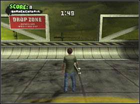 Wybij się z rampy na środku i zrób spine transfer - Ruins | Classic mode | Tony Hawks American Wasteland - Tony Hawks American Wasteland - poradnik do gry