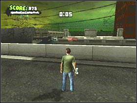 Na środku odłączonej części mostu - Ruins cd. | Classic mode | Tony Hawks American Wasteland - Tony Hawks American Wasteland - poradnik do gry