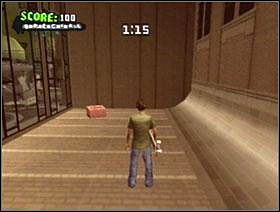 Na lewo od pożaru, wybij szybę od małego pomieszczenia - Ruins cd. | Classic mode | Tony Hawks American Wasteland - Tony Hawks American Wasteland - poradnik do gry