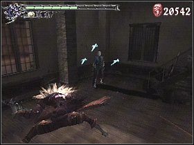 Spiral Swords - po aktywacji pojawią się wirujące wokół Ciebie cztery kryształowe miecze - Swords - Vergil | Broń | Devil May Cry 3 Dantes Awakening - Devil May Cry 3: Dantes Awakening - Edycja Specjalna - poradnik do gry