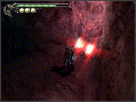 Za wodospadem wykorzystaj podwójny skok w celu dostania się to małego tunelu - Misja #9 | Solucja | Devil May Cry 3 Dantes Awakening - Devil May Cry 3: Dantes Awakening - Edycja Specjalna - poradnik do gry