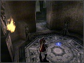 Powinieneś znaleźć się w Firestorm Chamber, od razu za Tobą pojawi się czerwone pole więc odsuń się żebyś nie stracił energii - Misja #17 | Solucja | Devil May Cry 3 Dantes Awakening - Devil May Cry 3: Dantes Awakening - Edycja Specjalna - poradnik do gry