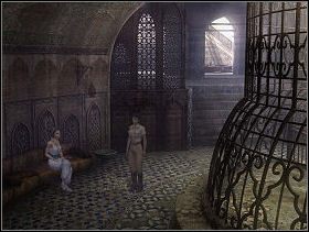 Teraz wróć na dziedziniec z basenem, gdzie krząta się Aicha - Poradnik do gry - PAŁAC KSIĄŻĘCY W MADARGANIE cz.1 | Paradise - Paradise - poradnik do gry