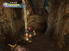 Jednoczesne toczenie kuli i obrona ariergardy do łatwych nie należy, ale nie ma innej opcji. - Łuk Triumfalny- Kanały - Paryż cz.3 | Onimusha 3 Demon Siege - Onimusha 3: Demon Siege - poradnik do gry