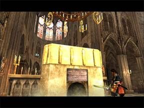 Jeden przycisk i wszystko jasne! Wejście do podziemi jest właśnie tu! - Podziemia Katedry Notre Dame - Paryż cz.1 | Onimusha 3 Demon Siege - Onimusha 3: Demon Siege - poradnik do gry