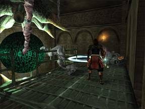 W środku pokonujemy futrzaka, a co potem, to się okaże. - Mont-Saint-Michel - Francja cz.4 | Onimusha 3 Demon Siege - Onimusha 3: Demon Siege - poradnik do gry