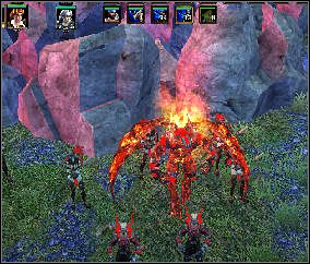 Po chwili dojdziesz do grupy Cieni blokujących przejście - Rescue for the Iron Fields - Iron Fields (2) | Threatened Homelands - Spellforce 2: Czas Mrocznych Wojen - poradnik do gry