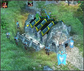 Najpierw jednak teleportuj się do Westguard i wybuduj elfie budynki - Rescue for the Iron Fields - Westguard (2) | Threatened Homelands - Spellforce 2: Czas Mrocznych Wojen - poradnik do gry