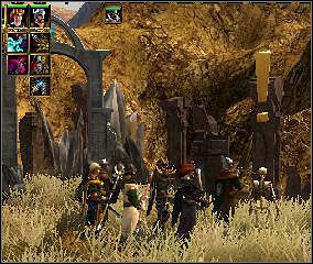 Przechodzisz się na drugą stronę portalu (1) do Krateru - The Black Mirror - Crater (1) | Ur the Patriarch - Spellforce 2: Czas Mrocznych Wojen - poradnik do gry