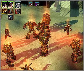 Tutaj czeka Cię kolejna seria walk z lodowymi i ognistymi stworami - The Hunt - Crystal Wastes | Malacay - Spellforce 2: Czas Mrocznych Wojen - poradnik do gry