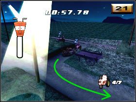 Dojedź na sam koniec prostej, tam czeka jeszcze jeden suseł - [Minigry] Przewracanie traktorów - Poziom 3 | Auta - Auta - poradnik do gry