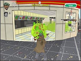 Docelowo musisz się pozbyć wszystkich zombiaków, które panoszą się po restauracji - Deszcz meteorów (3) | Etap 4 | Bad Day LA - Bad Day L.A. - poradnik do gry