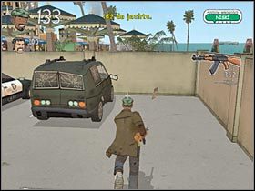 Skręć teraz w prawo, tak aby trafić na niewielką dróżkę znajdującą się przy plaży (#1) - Wojny gangów (5) | Etap 7 | Bad Day LA - Bad Day L.A. - poradnik do gry