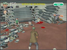 Możesz już podejść do znajdującej się kawałek dalej windy (#1) - Tsunami-Napad na bank (1) | Etap 8 | Bad Day LA - Bad Day L.A. - poradnik do gry