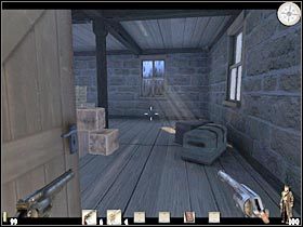 Docelowo powinieneś dotrzeć do niewielkiej drabinki (#1) - Część pierwsza (3) | Epizod III | Call of Juarez - Call of Juarez - poradnik do gry