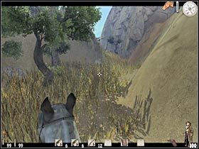 Musisz zjechać na dół, a następnie kierować się w lewo (zgodnie ze wskazaniami kompasu) - Część pierwsza (1) | Epizod X | Call of Juarez - Call of Juarez - poradnik do gry