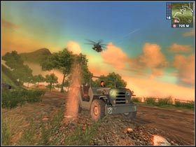 W końcowej części przejazdu (#1) uważaj na ostre nawroty - Misja 07] Some Like it Hotter | Just Cause - Just Cause - poradnik do gry