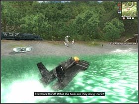 Na początek skieruj się do najbliższego zbiornika i zacznij do niego strzelać (#1) - [Misja 09] River of Blood | Just Cause - Just Cause - poradnik do gry