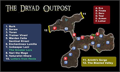1 - Mapa 01 - The Dryad Outpost | MAPY | Broken World - Dungeon Siege II: Broken World - poradnik do gry