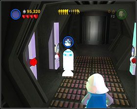 Na samym końcu poziomu więziennego po lewej stronie są drzwi, które otworzyć może R2 - Episode IV - Rescue the Princess | Freeplay Mode - LEGO Star Wars II: The Original Trilogy - poradnik do gry