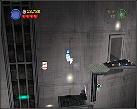 Na końcu ten samej sekcji poziomu co w #4, użyj R2 by dolecieć do kolejnego Minikita - Episode V - Cloud City Trap | Freeplay Mode - LEGO Star Wars II: The Original Trilogy - poradnik do gry