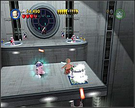 Uderz w narożnik platformy na której stoisz w trakcie trzeciej walki z Vaderem - Episode V - Cloud City Trap | Freeplay Mode - LEGO Star Wars II: The Original Trilogy - poradnik do gry