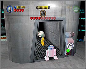 Użyj drzwi dla Łowców Nagród na samym końcu poziomu - Episode V - Cloud City Trap | Freeplay Mode - LEGO Star Wars II: The Original Trilogy - poradnik do gry