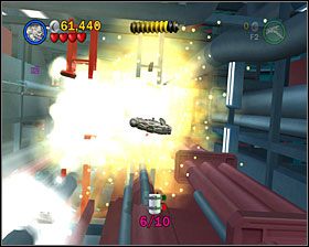 Pozostałe 3 Minikity znajdujemy strzelając na oślep w chwili ucieczki z wybuchającej Gwiazdy - Episode VI - Into the Death Star | Freeplay Mode - LEGO Star Wars II: The Original Trilogy - poradnik do gry