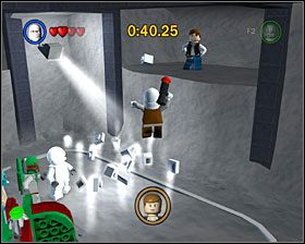 Tam gdzie Minikit #2. By się do niego dostać, musisz uruchomić wagonik. - Bounty Hunter Missions | Bonusy - LEGO Star Wars II: The Original Trilogy - poradnik do gry