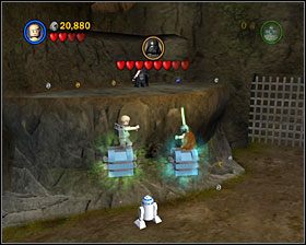 Przeskocz przez kolejne platformy przez cały wąwóz - Episode V - Dagobah | Story Mode LEGO Star Wars II - LEGO Star Wars II: The Original Trilogy - poradnik do gry
