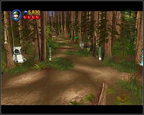 Gdy znów będziesz na nogach, pokonaj szturmowców oraz ich AT-ST - Episode VI - Speeder Showdown | Story Mode LEGO Star Wars II - LEGO Star Wars II: The Original Trilogy - poradnik do gry