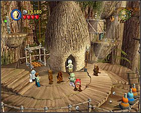Gdy dojdziesz do szachownicy, zniszcz wszystkie elementy na niej stojące, a z pozostałych klocków zbuduj kontener - Episode VI - The Battle of Endor | Story Mode LEGO Star Wars II - LEGO Star Wars II: The Original Trilogy - poradnik do gry