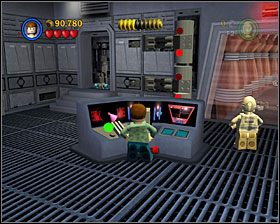 Wróć do poprzedniego pokoju i tym razem wyważ drzwi po prawej - Episode VI - The Battle of Endor | Story Mode LEGO Star Wars II - LEGO Star Wars II: The Original Trilogy - poradnik do gry