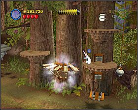 Za pomocą Detonatora zniszcz metalową skrzynię z prawej strony polany z bunkrem - Episode VI - The Battle of Endor | Freeplay Mode - LEGO Star Wars II: The Original Trilogy - poradnik do gry