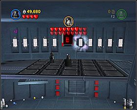 W miejscu drugiej walki z Imperatorem użyj Mocy na 10 świecących panelach na tylnej ścianie - Episode VI - Jedi Destiny | Freeplay Mode - LEGO Star Wars II: The Original Trilogy - poradnik do gry