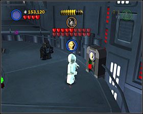 Użyj panelu dla Łowcy Nagród na środku poziomu, a z powstałych części odbuduj panel dla 3PO - Episode VI - Jedi Destiny | Freeplay Mode - LEGO Star Wars II: The Original Trilogy - poradnik do gry