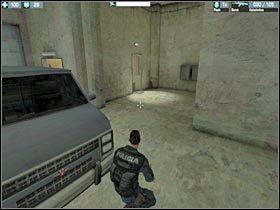 Proponowałbym ustawić się teraz przy lewej ścianie (#1), gdyż po chwili zjedzie tu winda - [Chapter 2] Etap 2/3 cz.1 | El Matador - El Matador - poradnik do gry